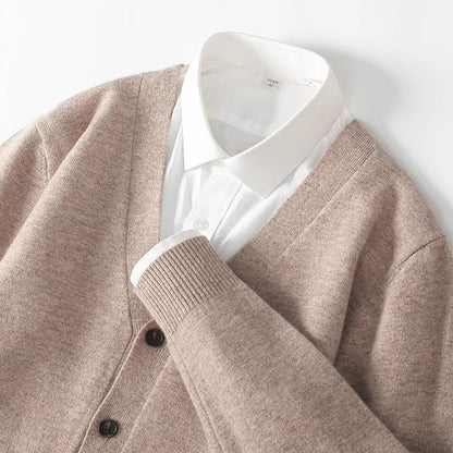 Steven | Men's V-Neck Button-Front Cardigan