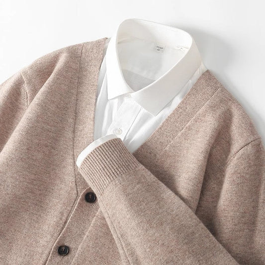 Steven | Men's V-Neck Button-Front Cardigan