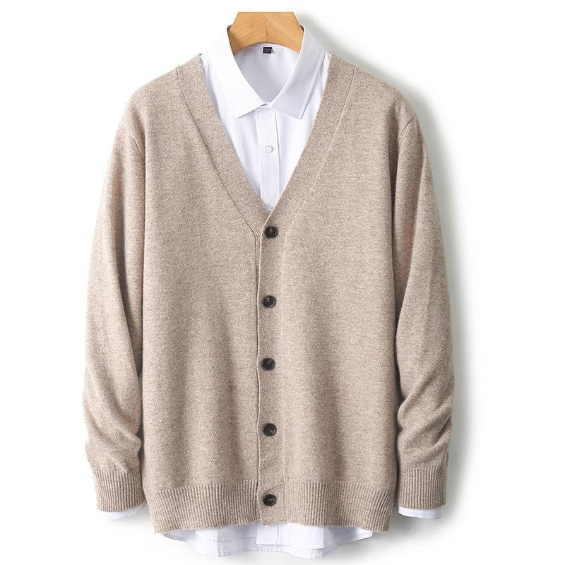 Steven | Men's V-Neck Button-Front Cardigan