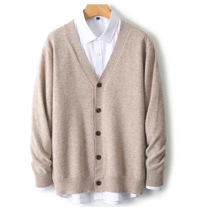 Steven | Men's V-Neck Button-Front Cardigan