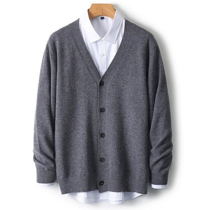 Steven | Men's V-Neck Button-Front Cardigan