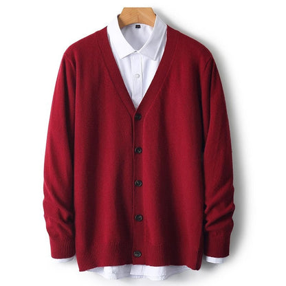 Steven | Men's V-Neck Button-Front Cardigan