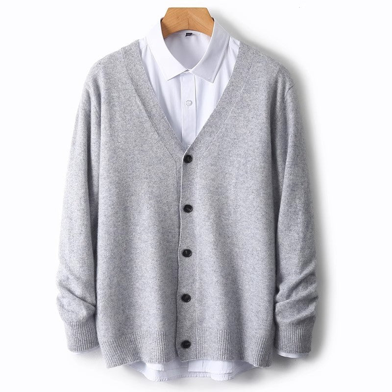 Steven | Men's V-Neck Button-Front Cardigan