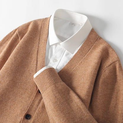 Steven | Men's V-Neck Button-Front Cardigan