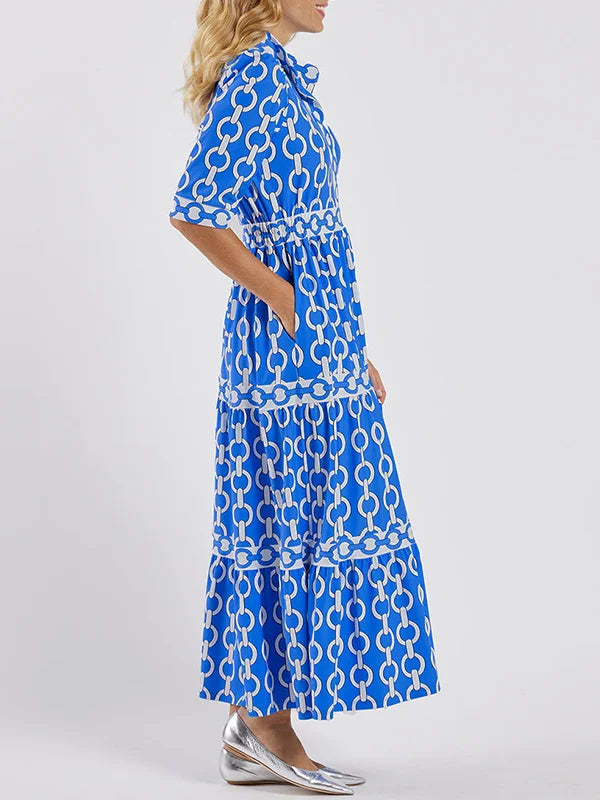 Sue | Women's Belted Maxi Shirt Dress
