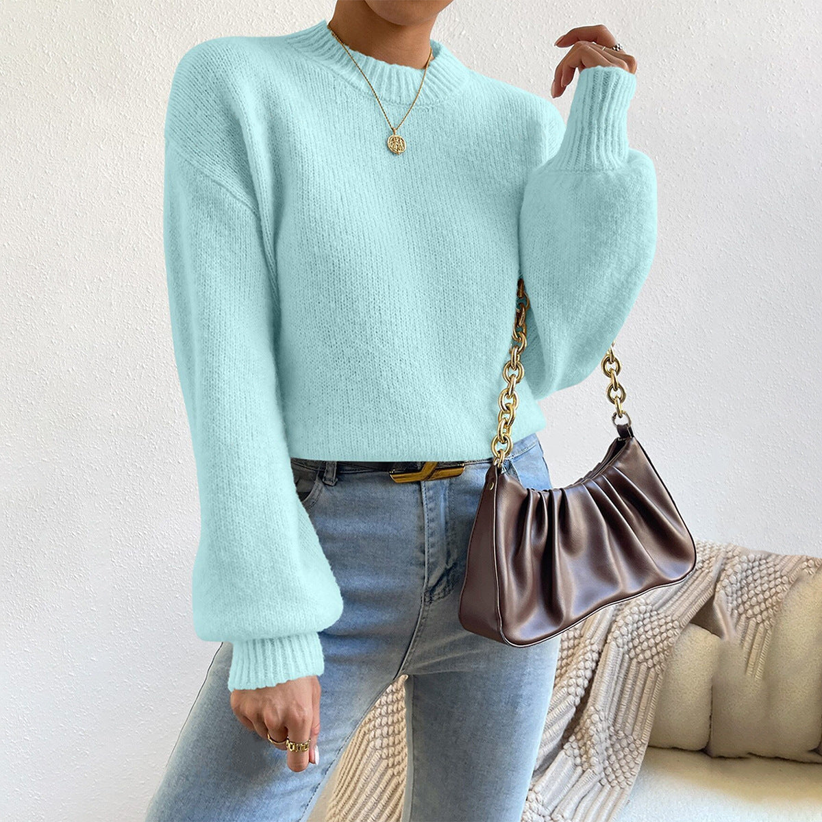 Sue | Women's Relaxed Fit Crew Neck Sweater