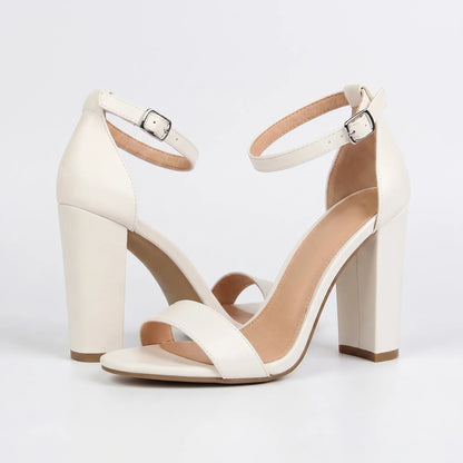 Summer Party Sandals with Block Heel