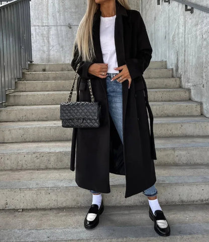 Tara | Women's Belted Double-Breasted Coat