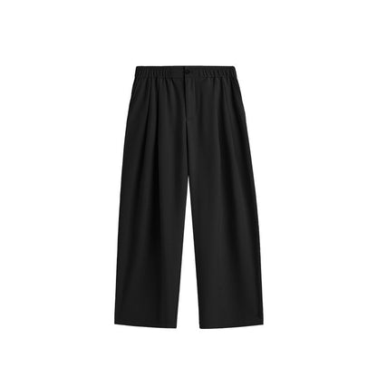 Taylor | Men's Wide Leg Pleated Drawstring Trousers