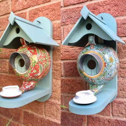 Teapot Birdhouse Feeder