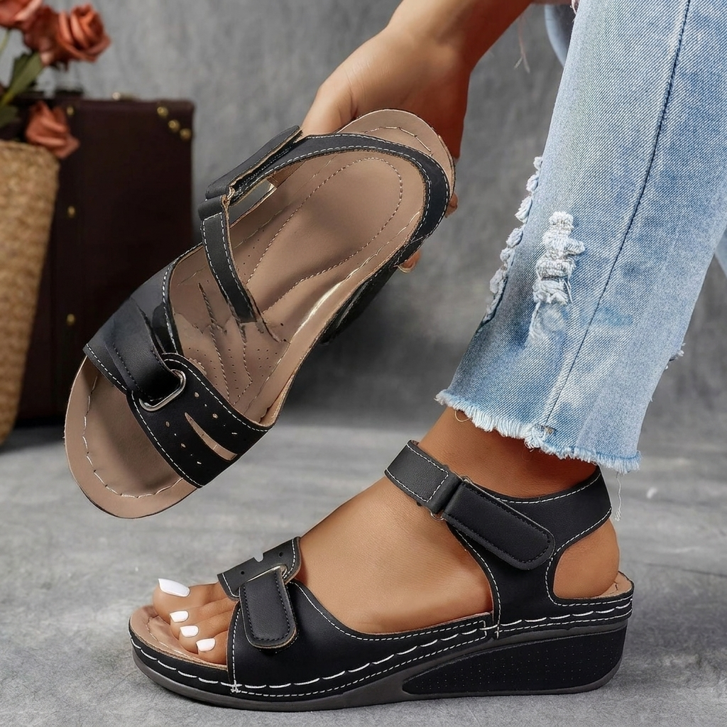 Thick-Sole Strap Sandals