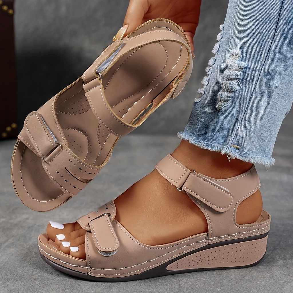 Thick-Sole Strap Sandals
