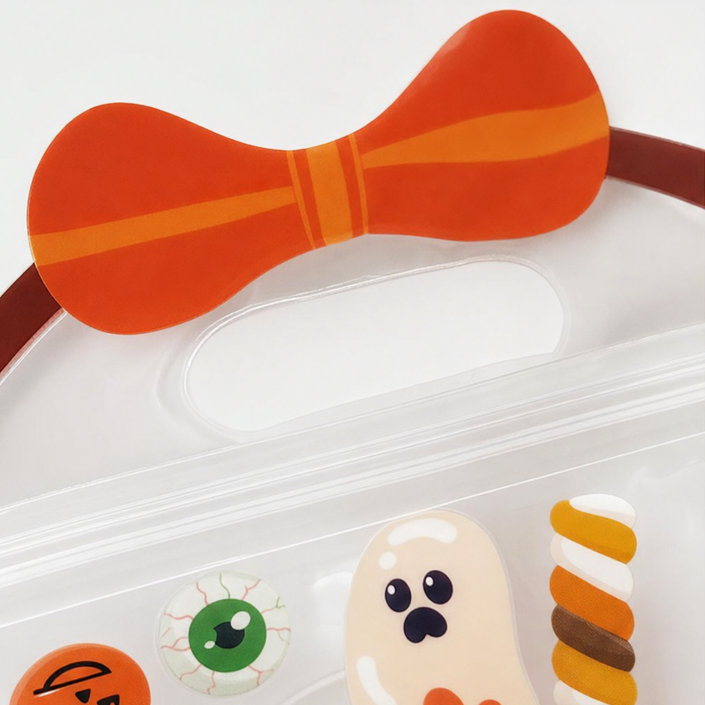 Transparent Zippered Pumpkin Favor Bags (30-Pack)