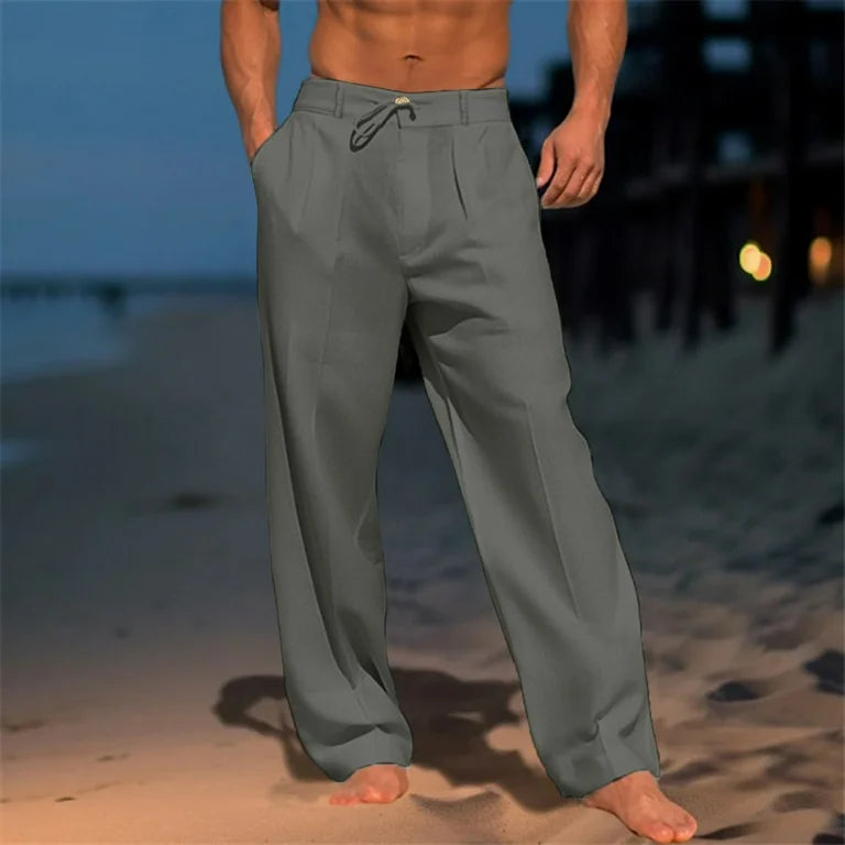 Trey | Men's Wide Leg Pleated Pants