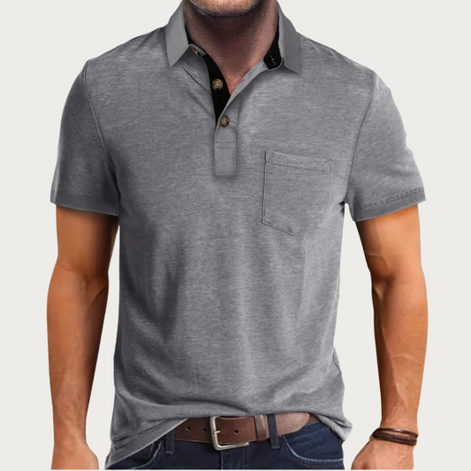 Tristan | Men's Button-Down Polo Shirt