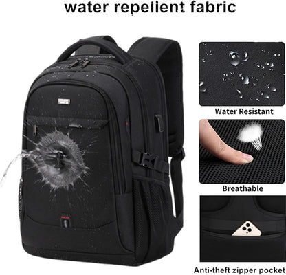 Unisex Water-Resistant Laptop Travel Backpack with Smart Organisation