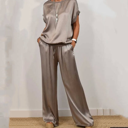 Veronica | Women's Wide Leg Loose Fit Two-Piece Set