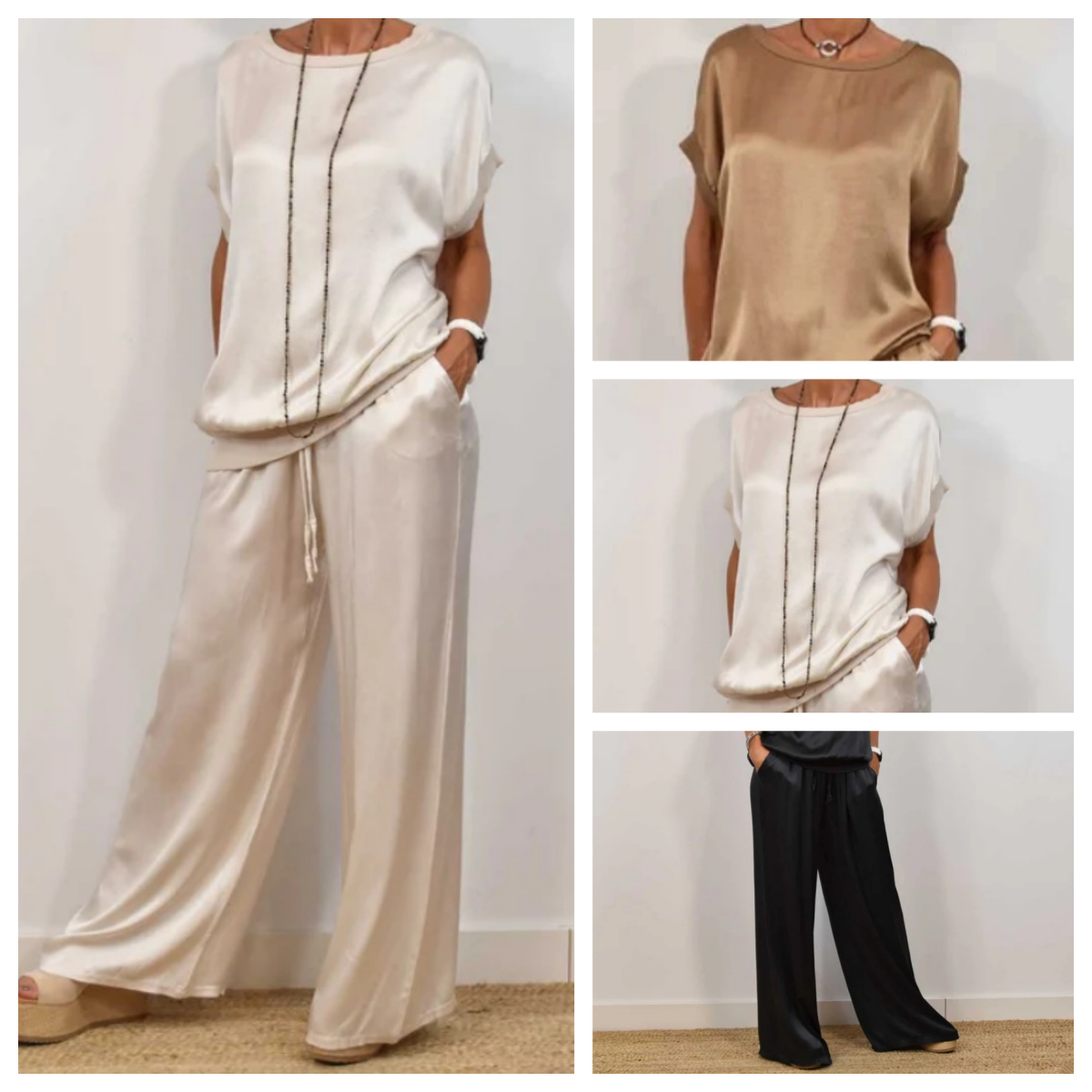 Veronica | Women's Wide Leg Loose Fit Two-Piece Set