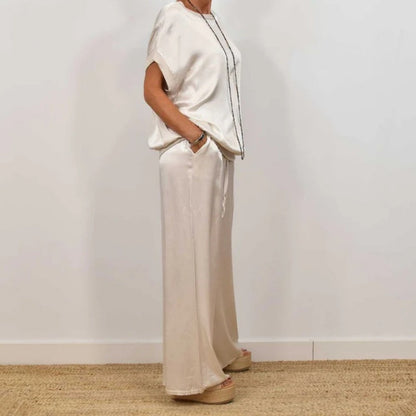 Veronica | Women's Wide Leg Loose Fit Two-Piece Set