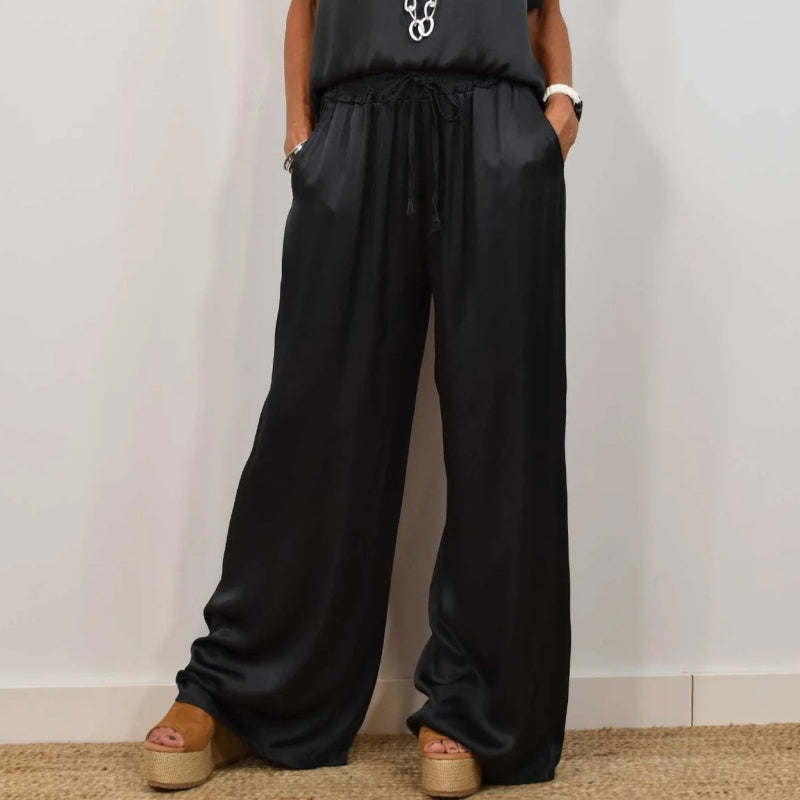 Veronica | Women's Wide Leg Loose Fit Two-Piece Set
