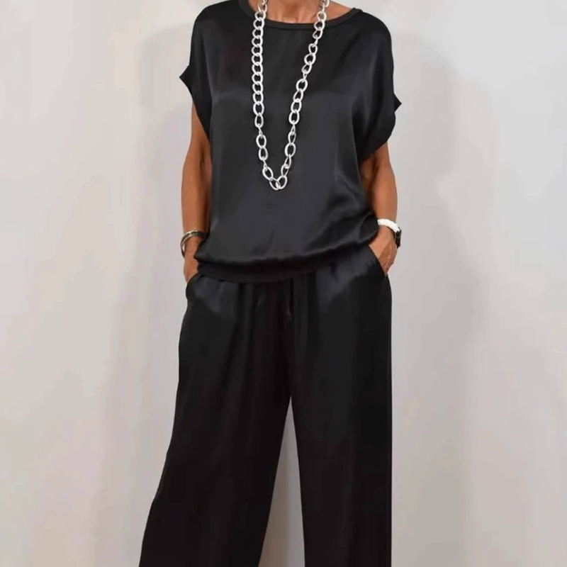 Veronica | Women's Wide Leg Loose Fit Two-Piece Set