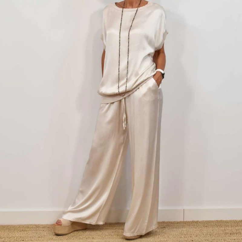 Veronica | Women's Wide Leg Loose Fit Two-Piece Set