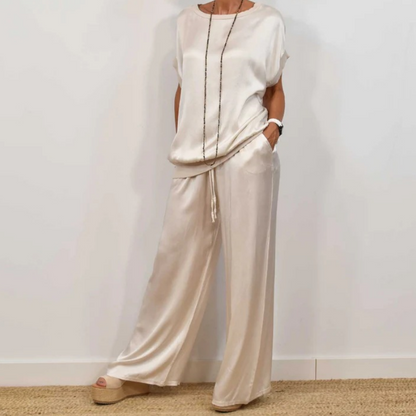 Veronica | Women's Wide Leg Loose Fit Two-Piece Set