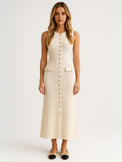 Violet | Women's Sleeveless A-Line Midi Dress