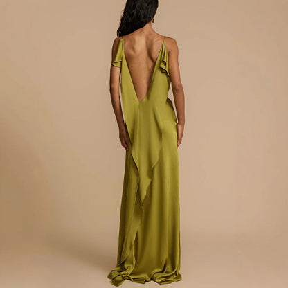 Virginia | Women's Spaghetti Strap Maxi Dress