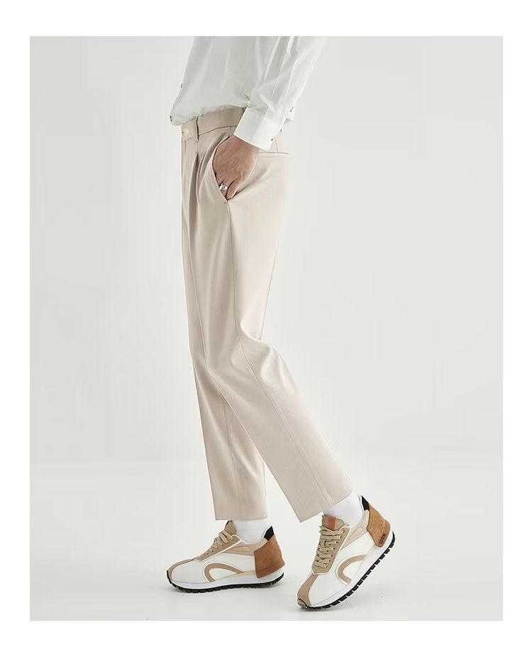 Waylon | Men's Pleated Ankle Length Dress Pants