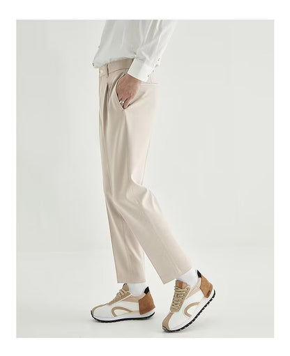 Waylon | Men's Pleated Ankle Length Dress Pants