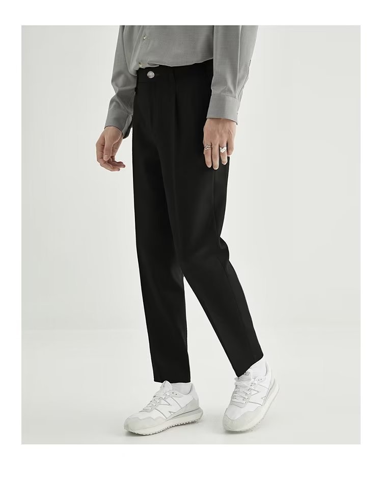 Waylon | Men's Pleated Ankle Length Dress Pants