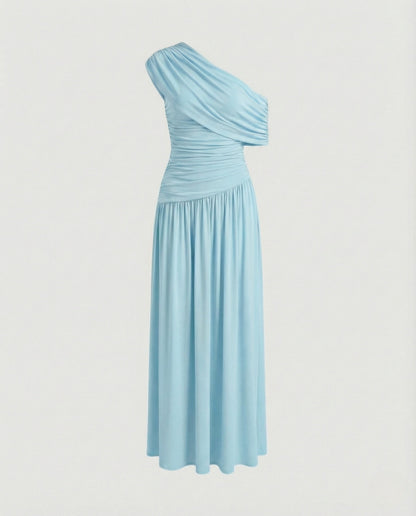 Women's Asymmetric Off-the-Shoulder Maxi Dress