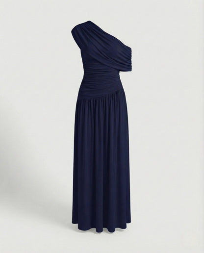 Women's Asymmetric Off-the-Shoulder Maxi Dress