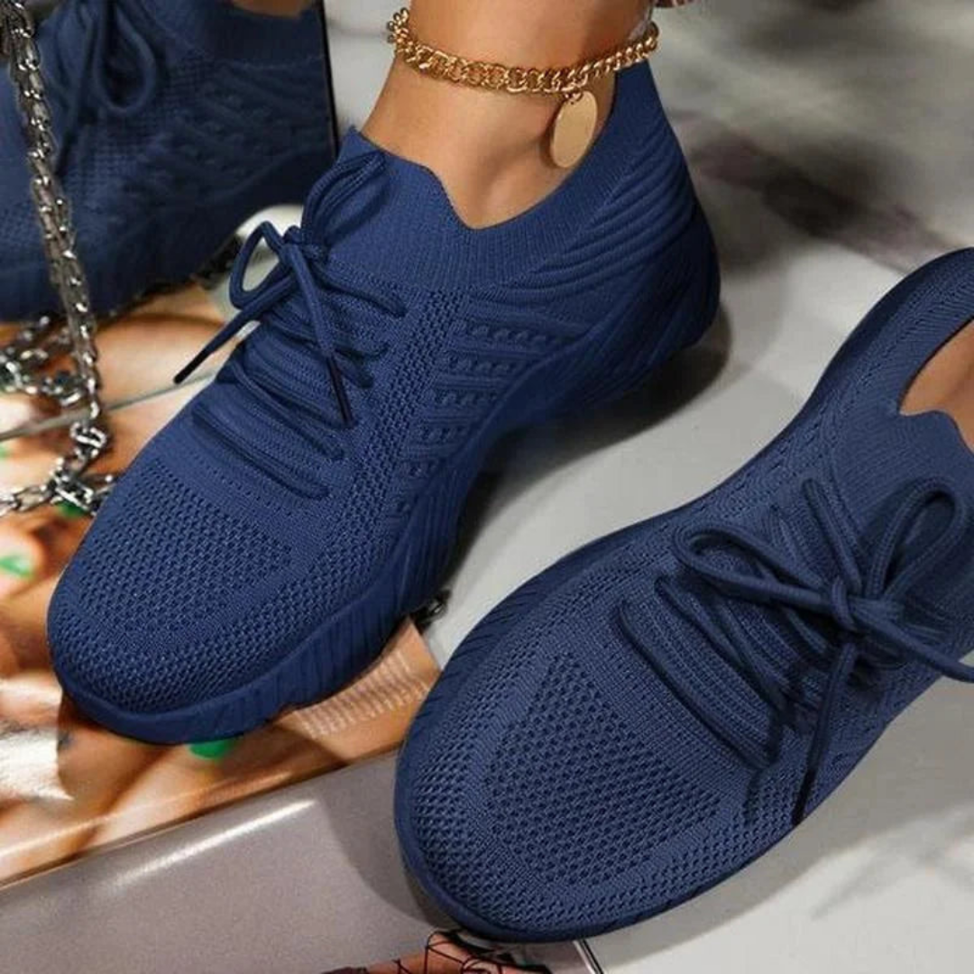 Women's Breathable Lace-Up Chunky Sneakers