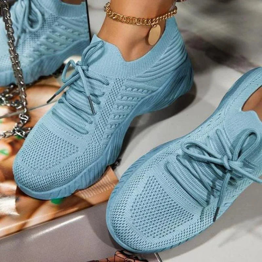 Women's Breathable Lace-Up Chunky Sneakers