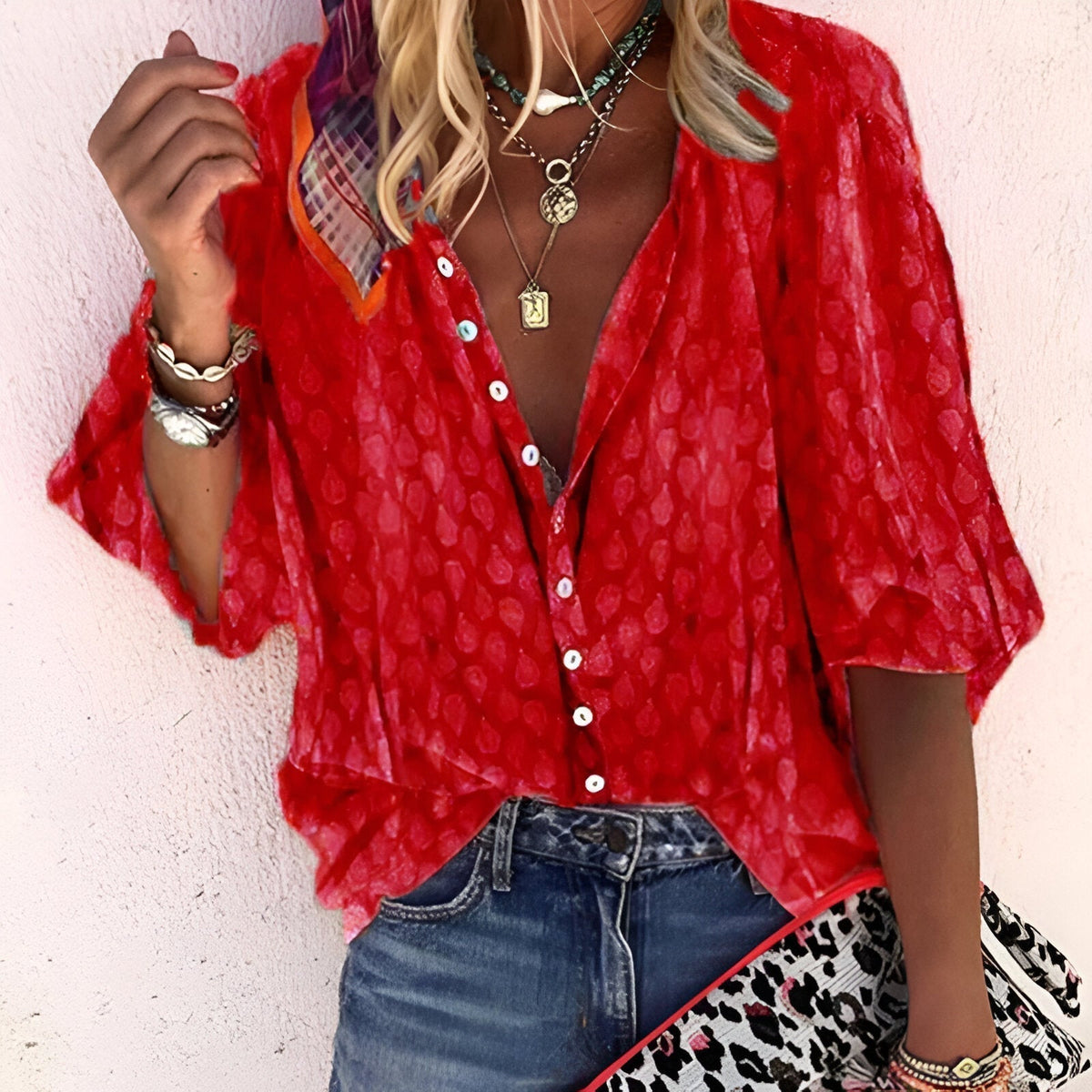 Women's Button-Up Blouse