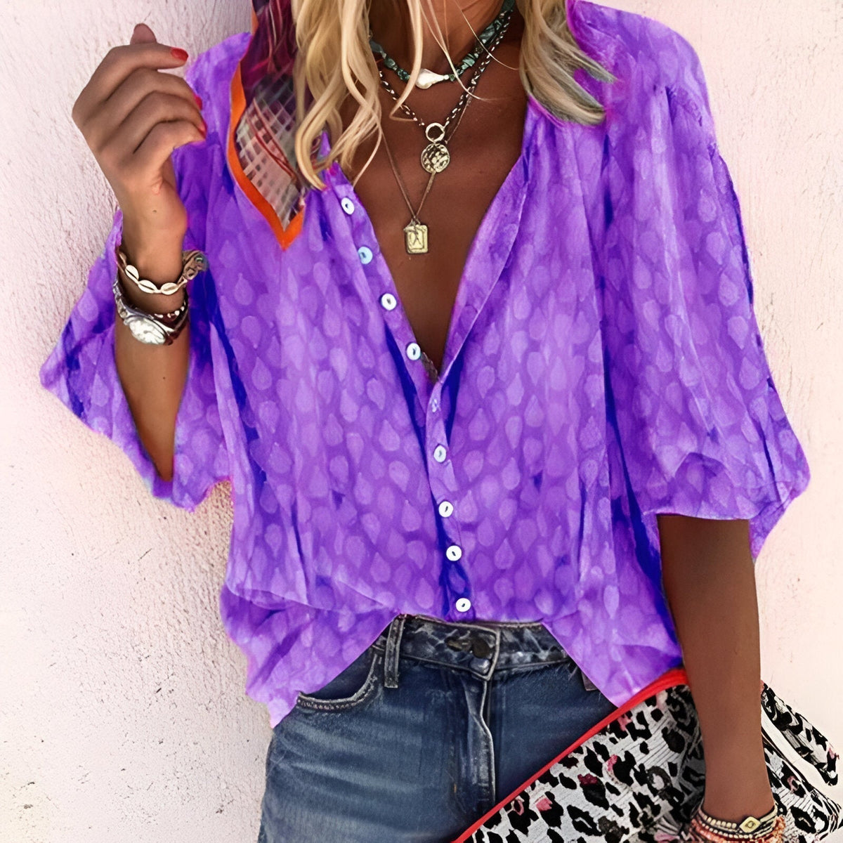 Women's Button-Up Blouse