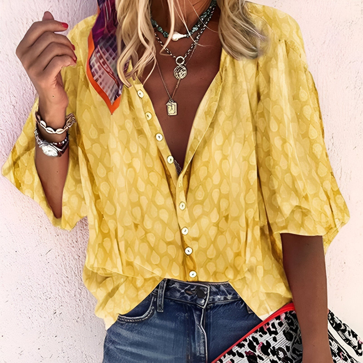 Women's Button-Up Blouse