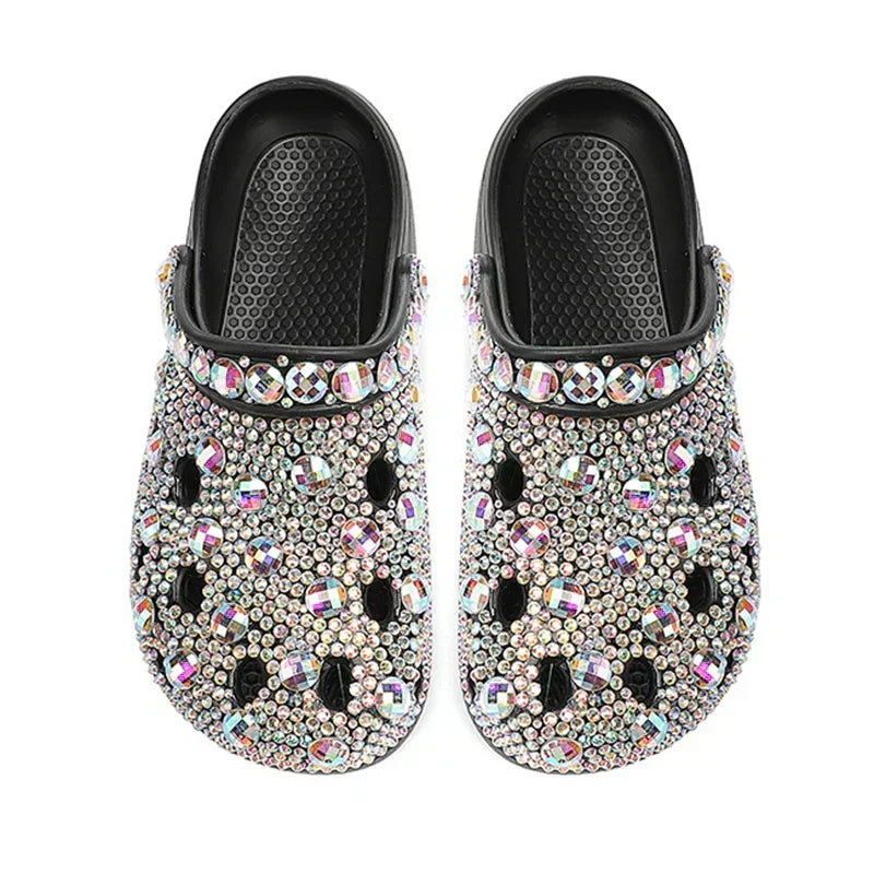 Women's Crystal-Embellished EVA Summer Slippers