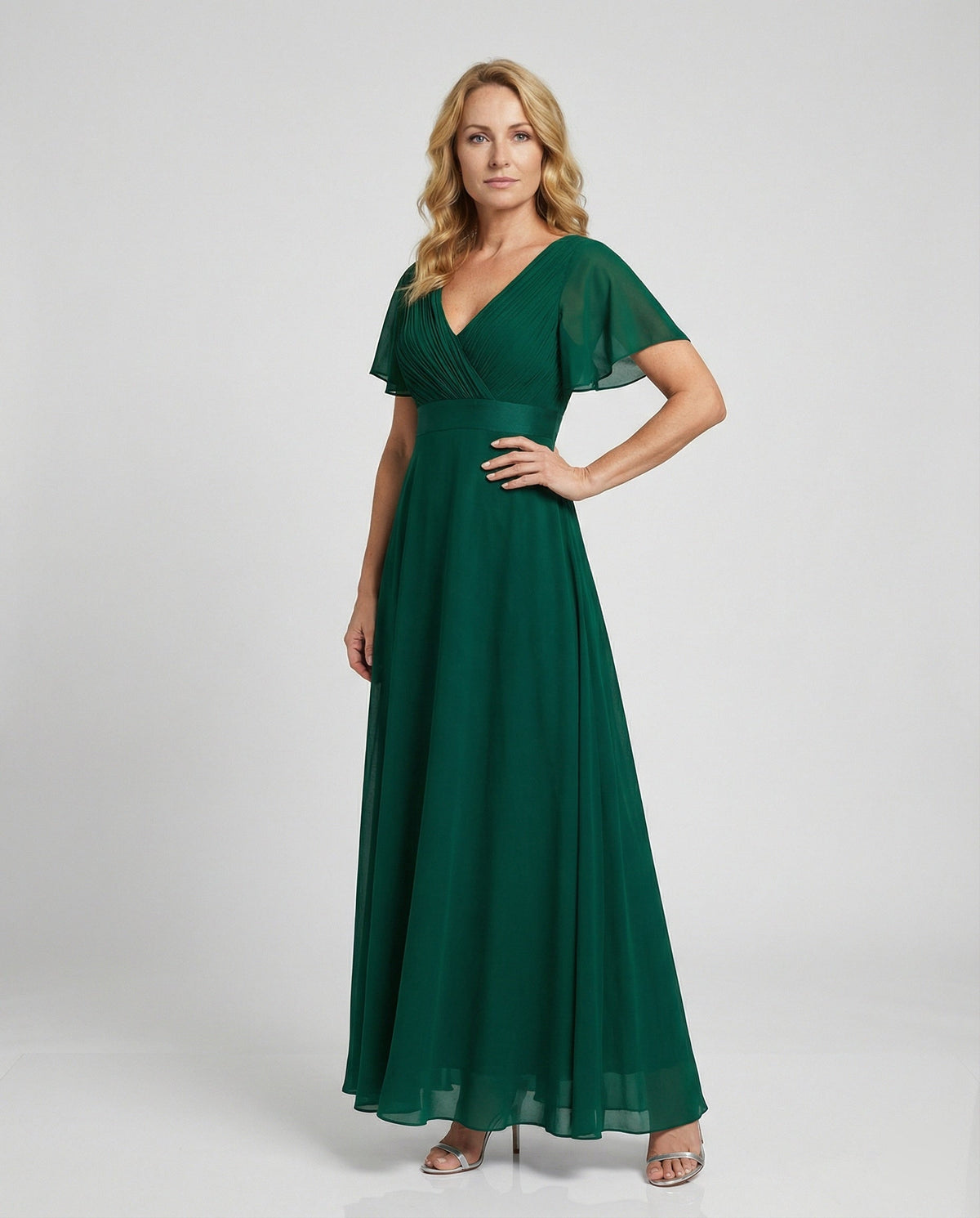 Women's Elegant Long Chiffon Evening Dress