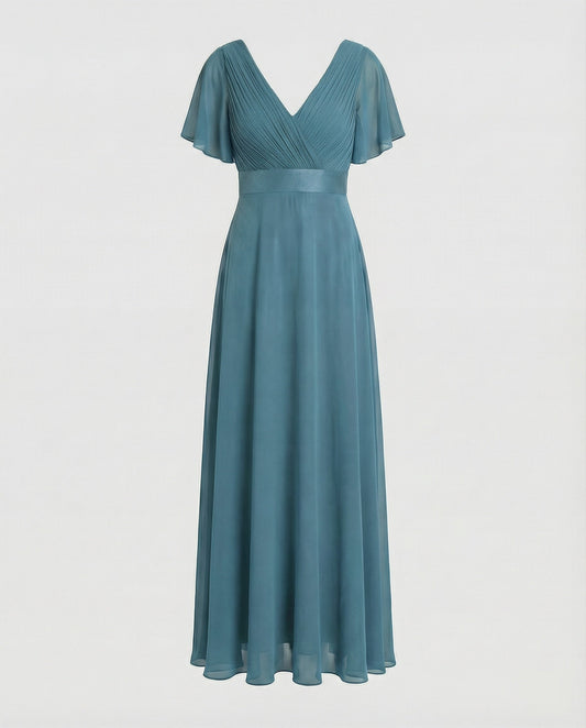 Women's Elegant Long Chiffon Evening Dress