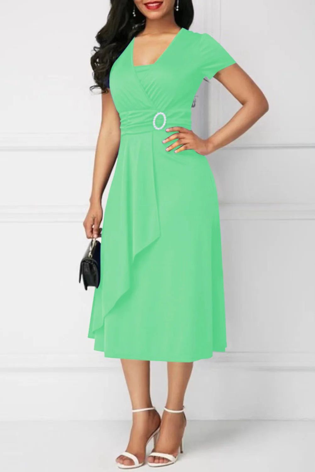 Women's Elegant Midi Dress