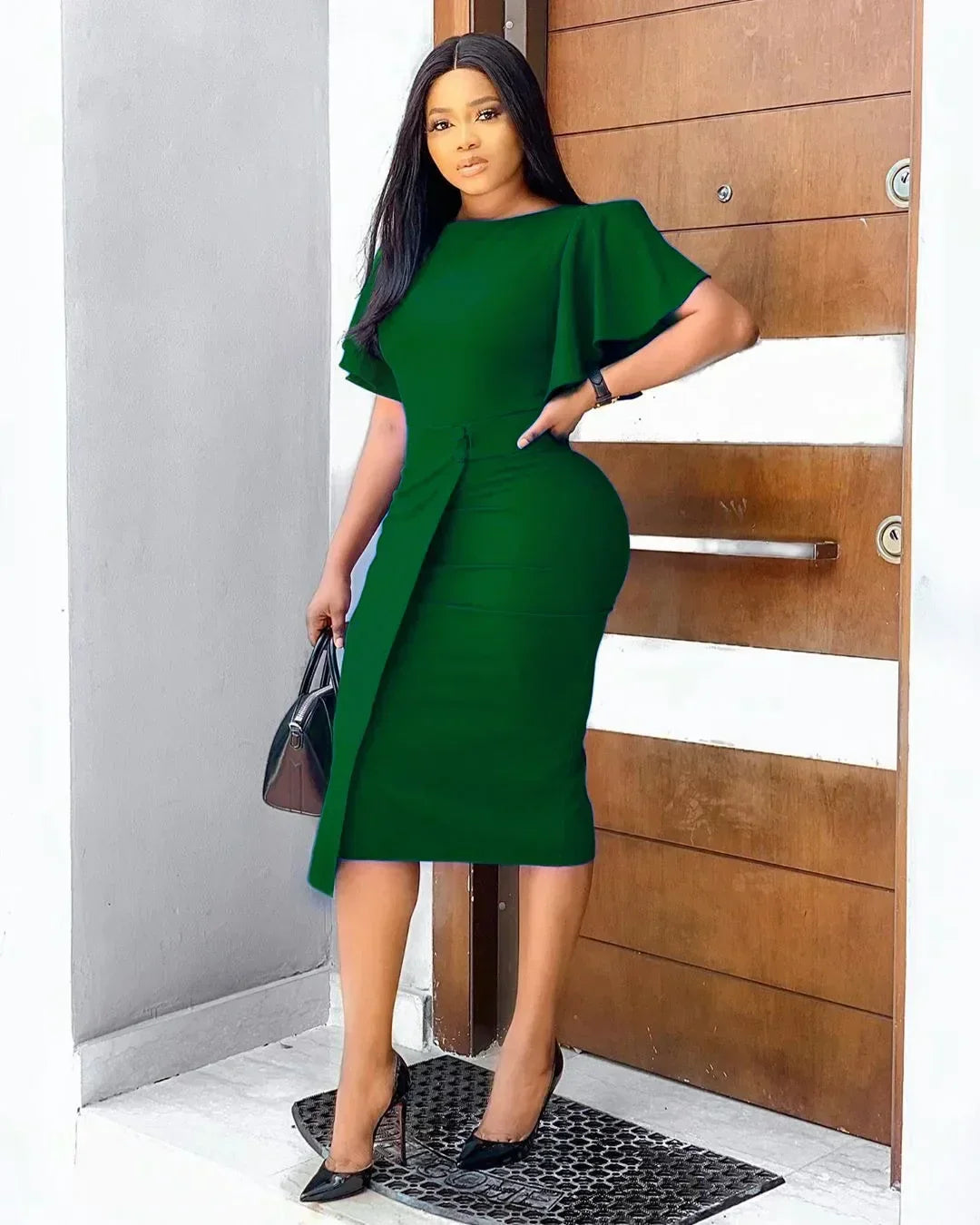 Women's Elegant Plus Size Fall Split Dress