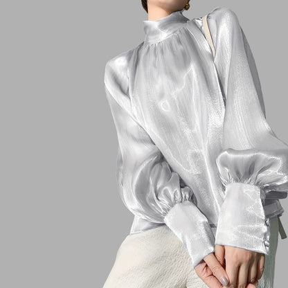 Women's Elegant Puff Sleeve Blouse