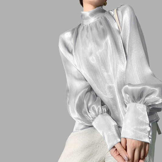 Women's Elegant Puff Sleeve Blouse