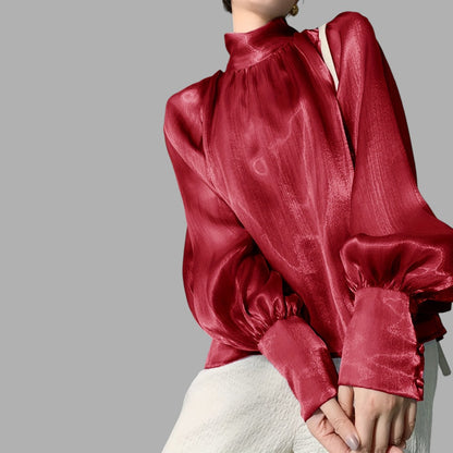 Women's Elegant Puff Sleeve Blouse