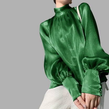 Women's Elegant Puff Sleeve Blouse