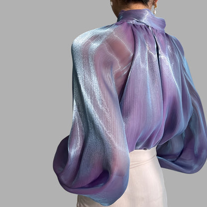 Women's Elegant Puff Sleeve Blouse