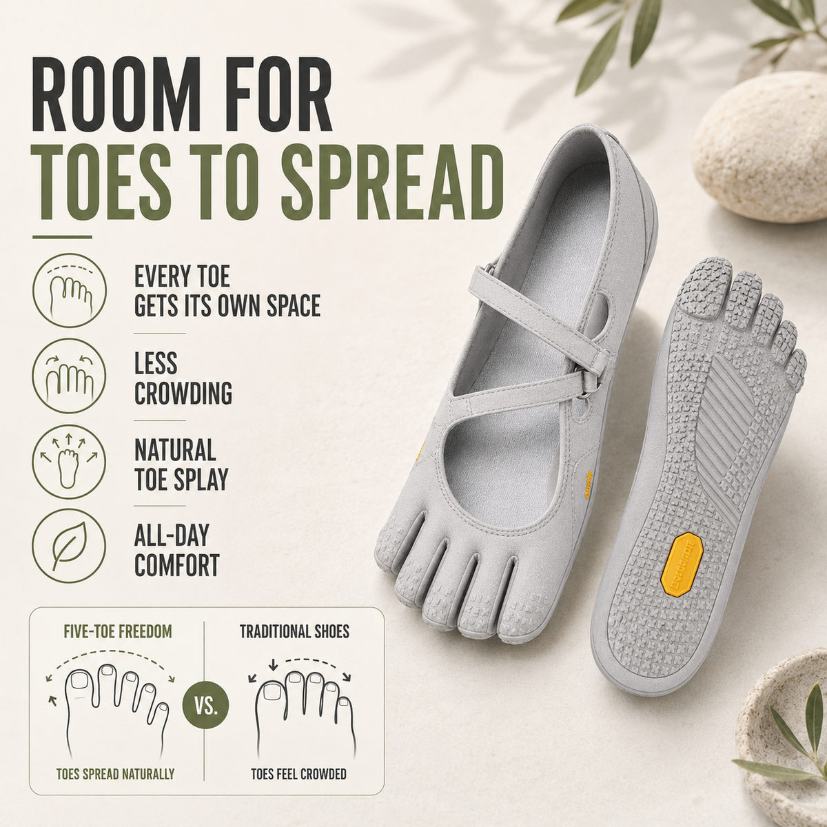Women's Five-Toe Barefoot Shoes